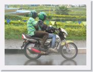 05KigaliToAkagara - 01 * Believe it or not, the Green Helmets are taxis.